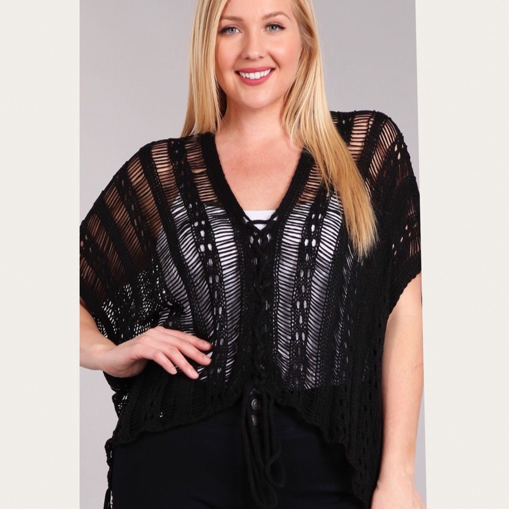 🌷PLUS boho chic fringe sweater🌷